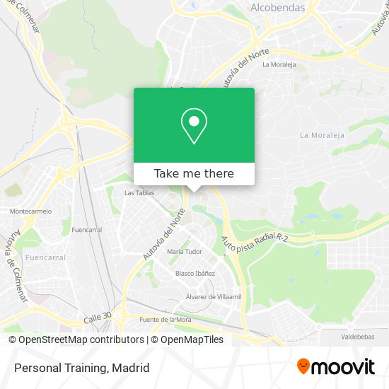 Personal Training map