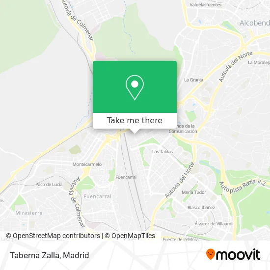 Taberna Zalla map