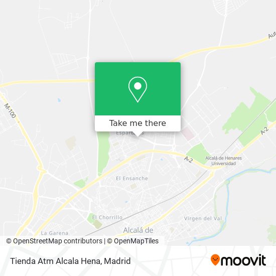 mapa Tienda Atm Alcala Hena