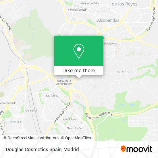 Douglas Cosmetics Spain map