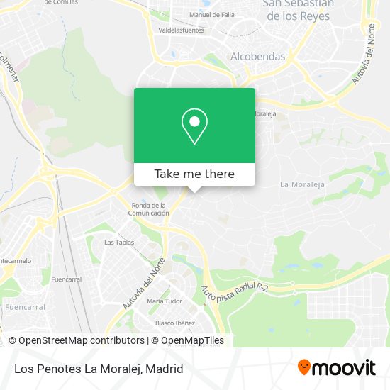 Los Penotes La Moralej map