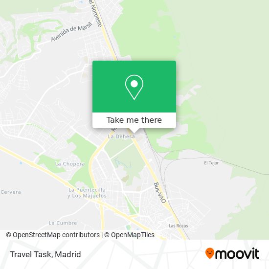 Travel Task map