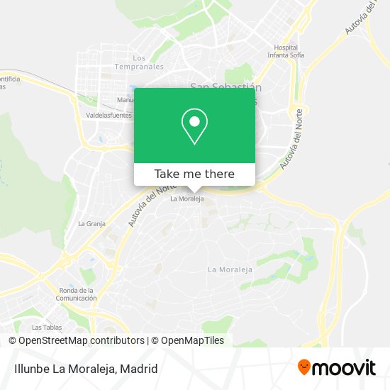 Illunbe La Moraleja map