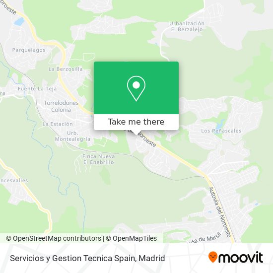 mapa Servicios y Gestion Tecnica Spain