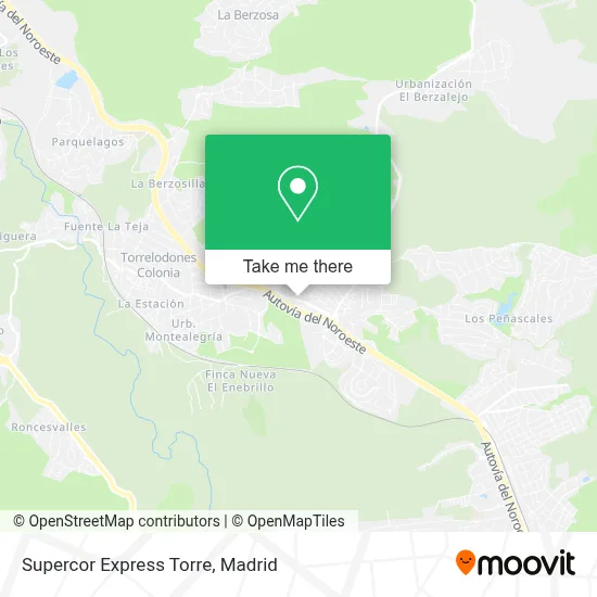 Supercor Express Torre map