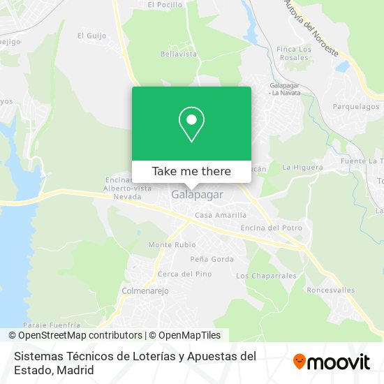 mapa Sistemas Técnicos de Loterías y Apuestas del Estado