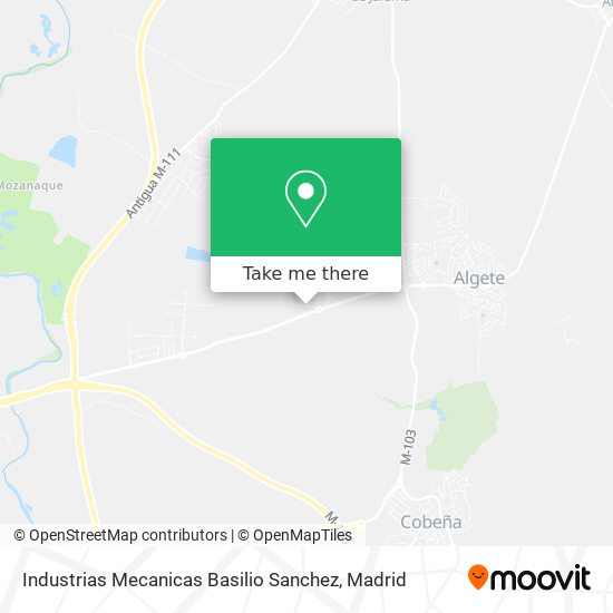 mapa Industrias Mecanicas Basilio Sanchez