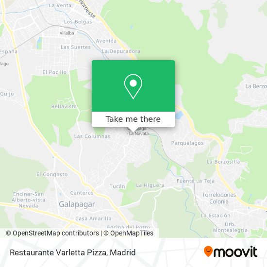 Restaurante Varletta Pizza map