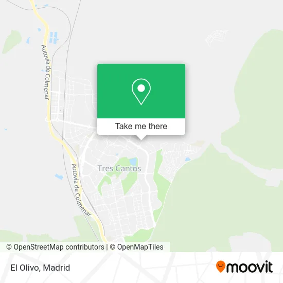 El Olivo map