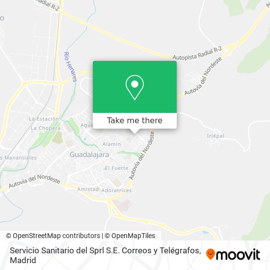 Servicio Sanitario del Sprl S.E. Correos y Telégrafos map