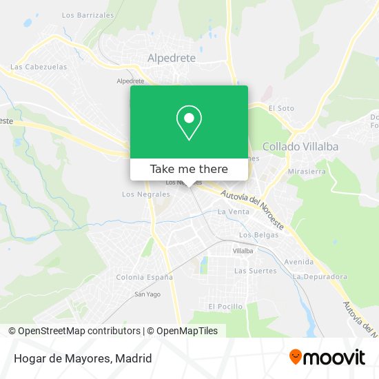 Hogar de Mayores map