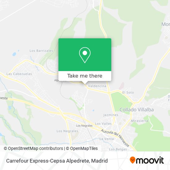 Carrefour Express-Cepsa Alpedrete map