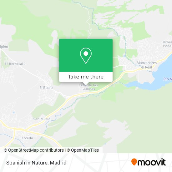 Spanish in Nature map