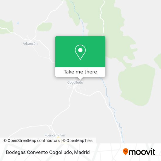 Bodegas Convento Cogolludo map