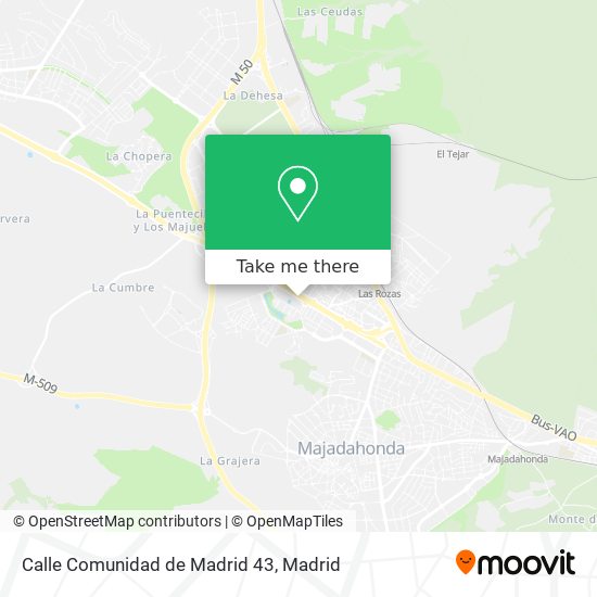 Calle Comunidad de Madrid 43 map