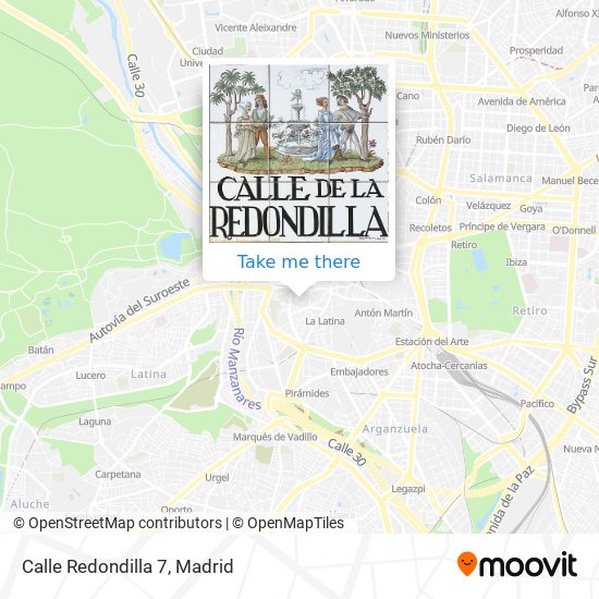 mapa Calle Redondilla 7