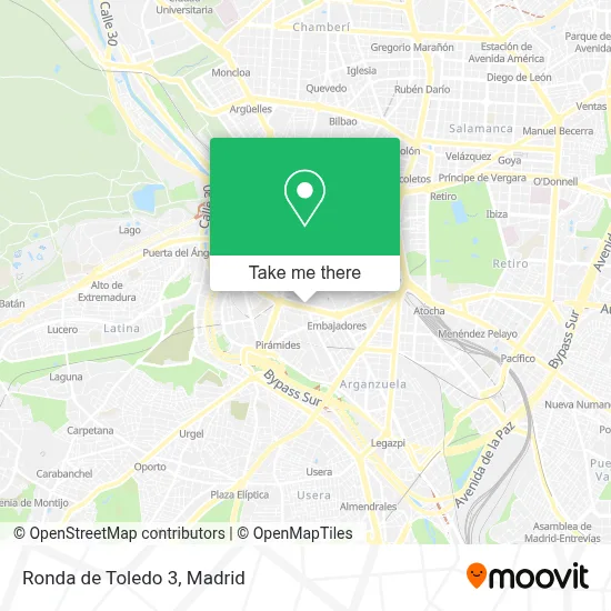 Ronda de Toledo 3 map