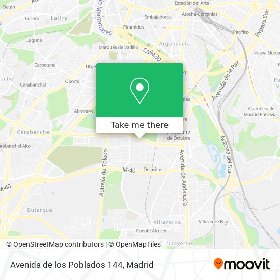 mapa Avenida de los Poblados 144