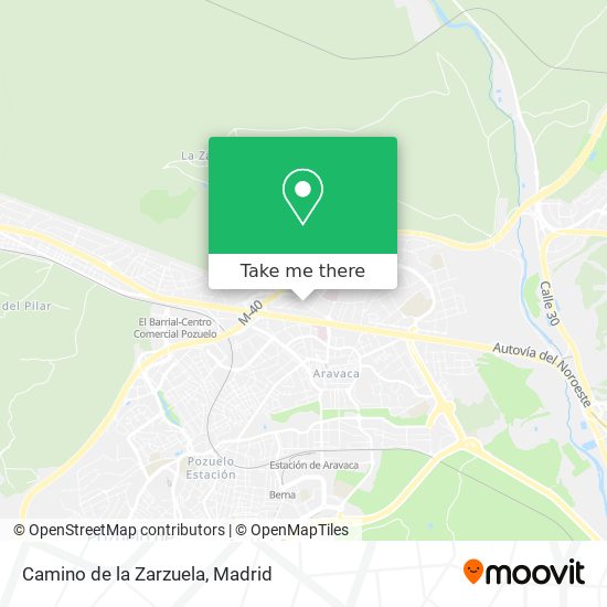 Camino de la Zarzuela map