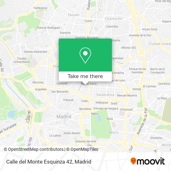 Calle del Monte Esquinza 42 map