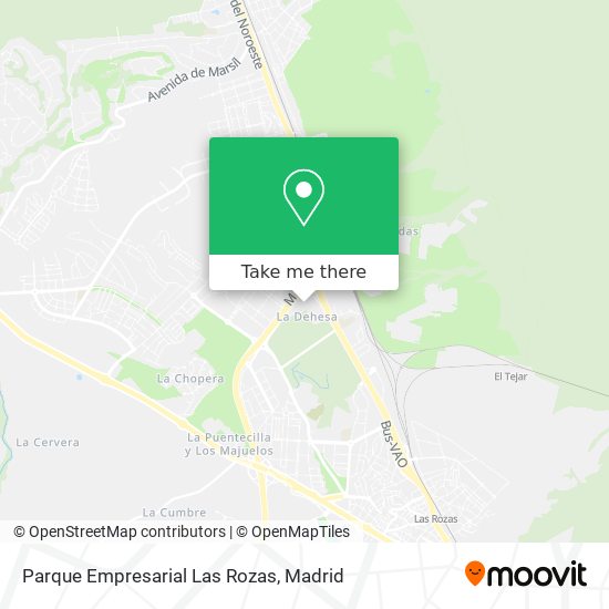 Parque Empresarial Las Rozas map