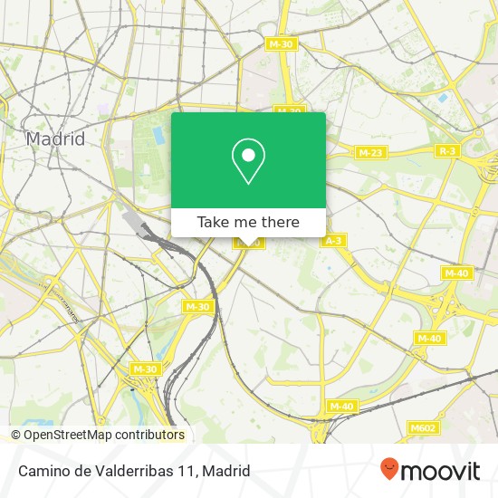 mapa Camino de Valderribas 11