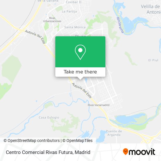 Centro Comercial Rivas Futura map