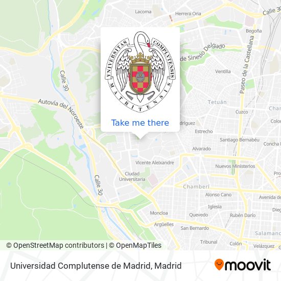 Universidad Complutense de Madrid map