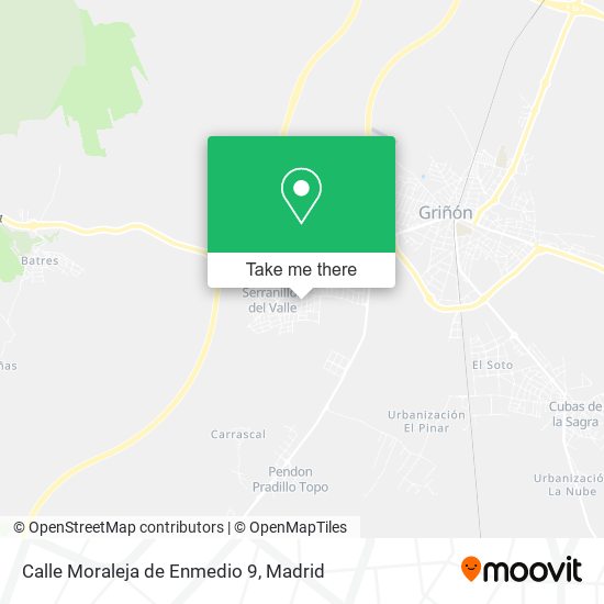 mapa Calle Moraleja de Enmedio 9