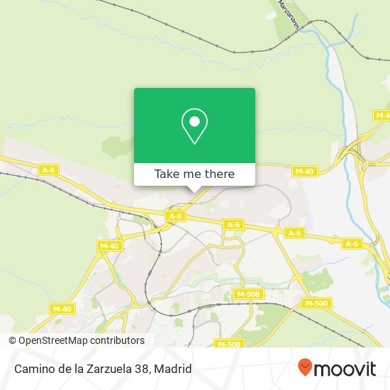 mapa Camino de la Zarzuela 38