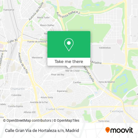 Calle Gran Via de Hortaleza s / n map