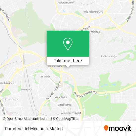 mapa Carretera del Mediodía