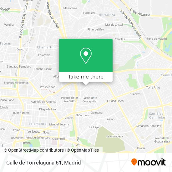 Calle de Torrelaguna 61 map