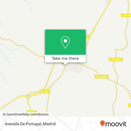 mapa Avenida De Portugal