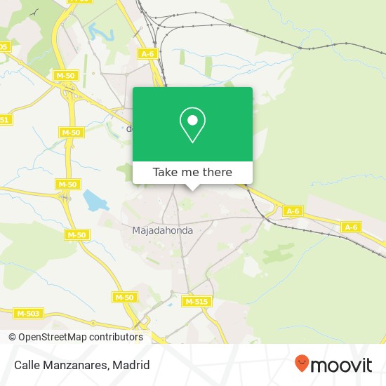 mapa Calle Manzanares