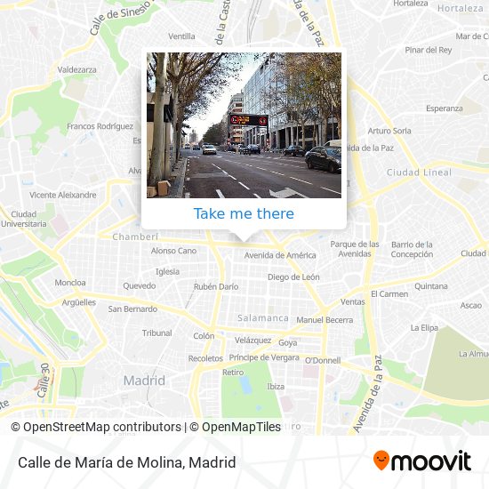 mapa Calle de María de Molina