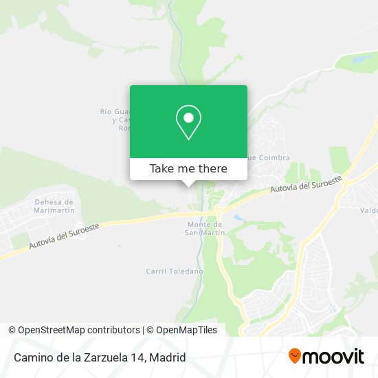 mapa Camino de la Zarzuela 14