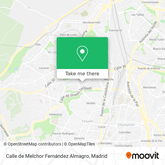 Calle de Melchor Fernández Almagro map