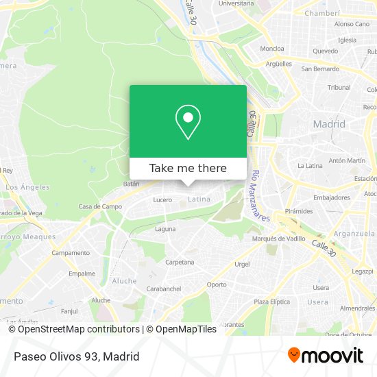 mapa Paseo Olivos 93