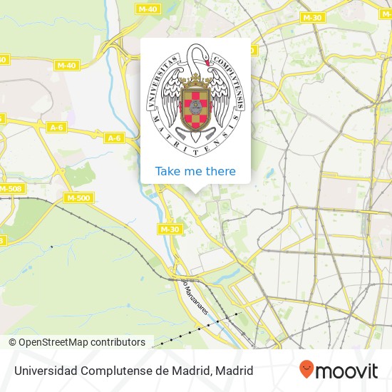 Universidad Complutense de Madrid map