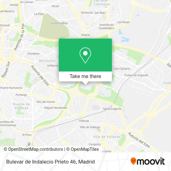 Bulevar de Indalecio Prieto 46 map