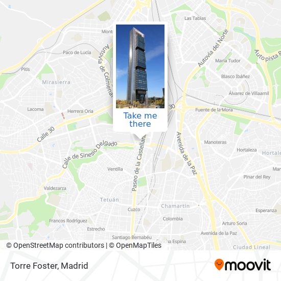 mapa Torre Foster