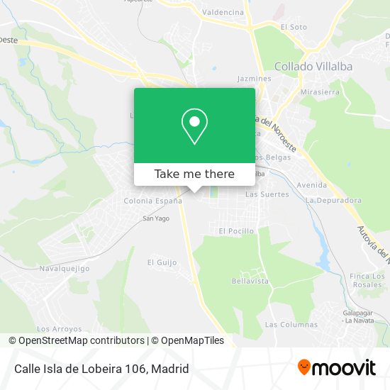 mapa Calle Isla de Lobeira 106