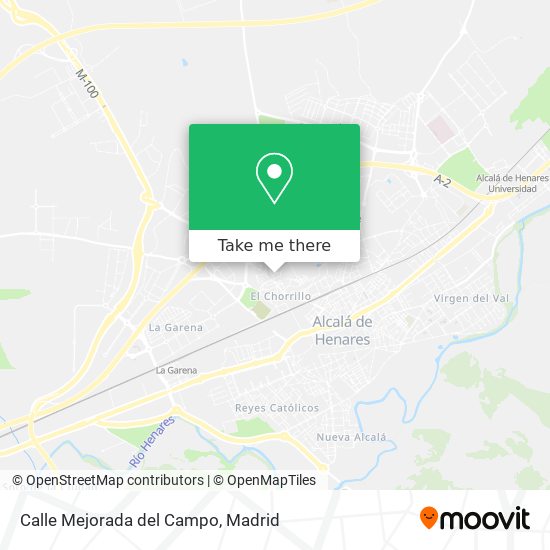 mapa Calle Mejorada del Campo