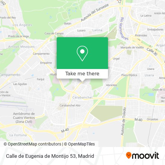 mapa Calle de Eugenia de Montijo 53