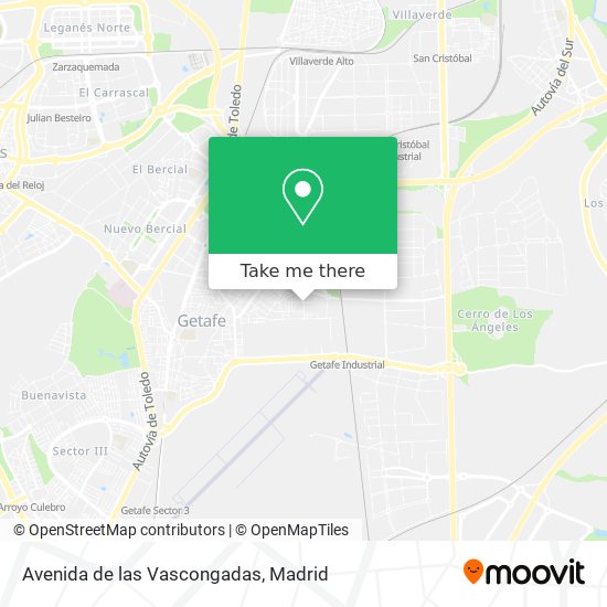 Avenida de las Vascongadas map