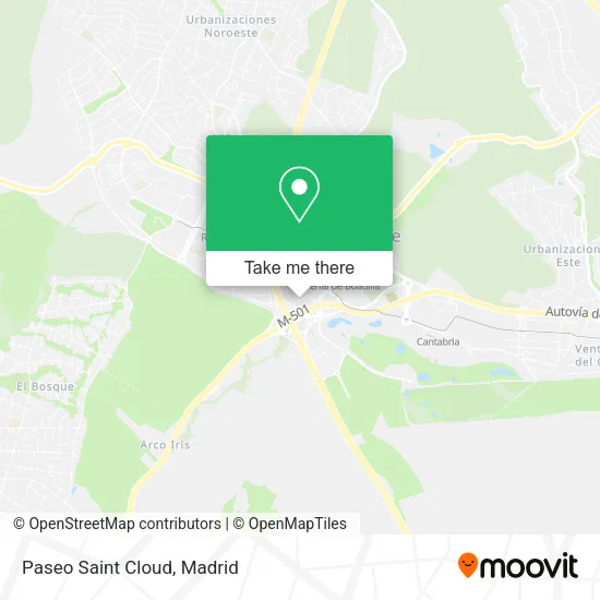 Paseo Saint Cloud map