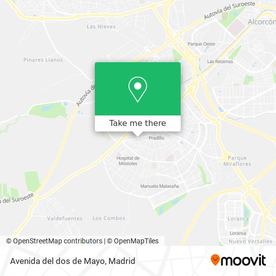 Avenida del dos de Mayo map