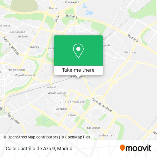 mapa Calle Castrillo de Aza 9