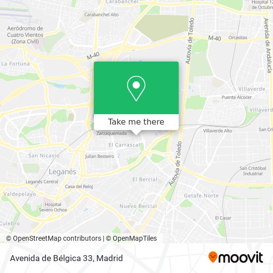 mapa Avenida de Bélgica 33